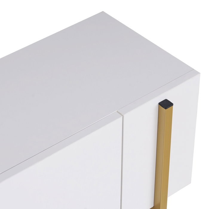 Nordure Nexus Mueble para TV Blanco y Dorado